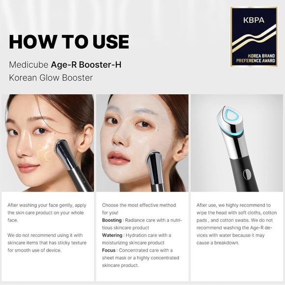 medicube Booster H - Korean Skincare Tool - Facial Glow Booster - Picture 7 of 8